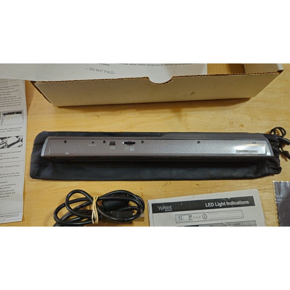 VuPoint Magic Wand II Portable Scanner PDSWF-ST44PU-VP-HSN WIFI Wireless 900 DPI - Picture 8 of 11